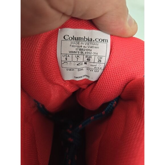 Columbia Women's BL 4552-314 Newton Ridge Plus Waterproof Hiking Boot Blue 8M - Picture 4 of 7